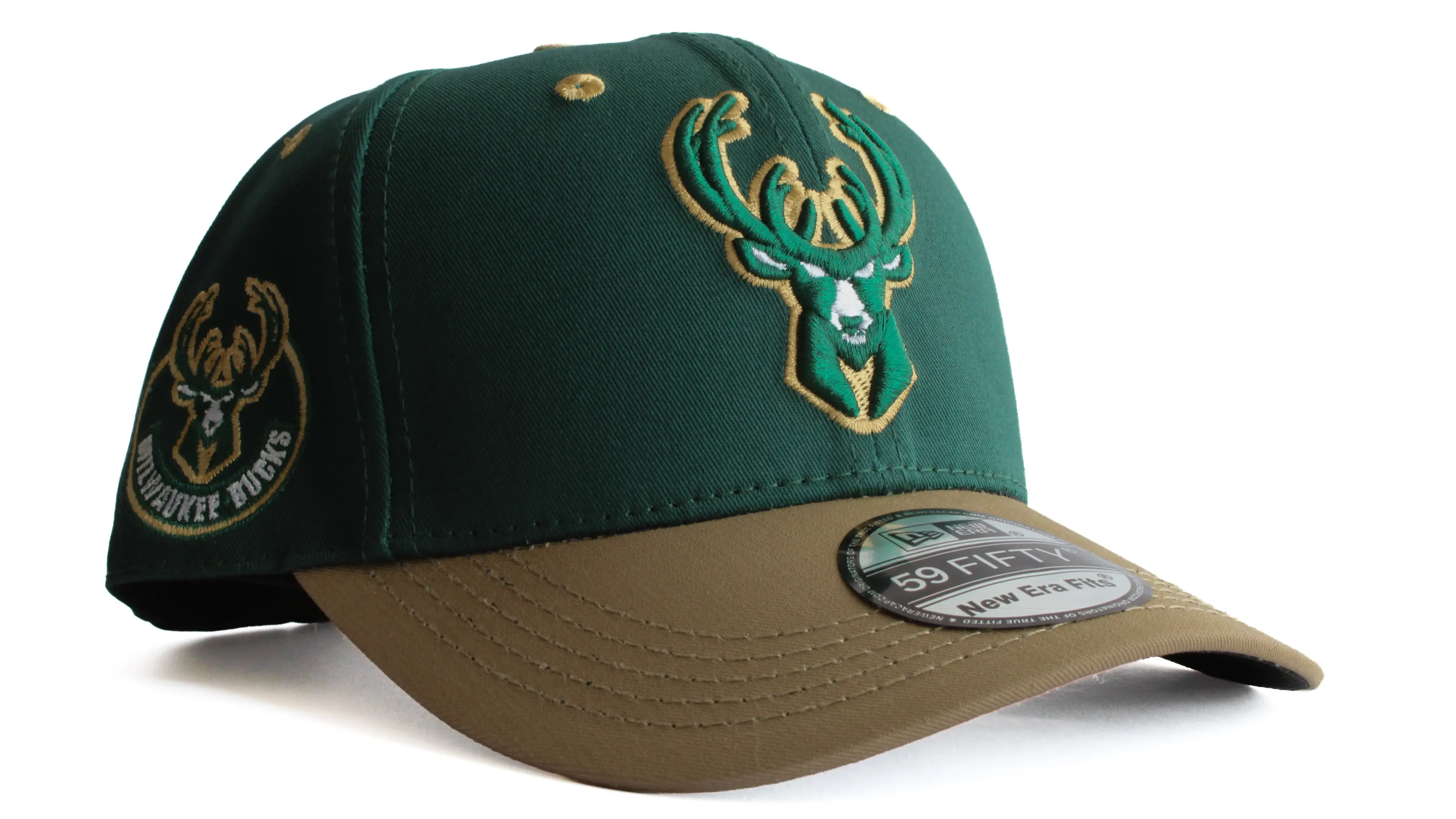 Gorra New Era Milwaukee Bucks Verde y Café
